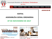 Tablet Screenshot of abosaopaulo.org.br